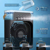 Portable Air Conditioner Fan: Usb Electric Fan With Led Night Light, Fine Mist Water, And Humidifier Function (BIG SIZE)